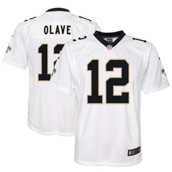 Chris Olave New Orleans Saints Nike Youth Game Jersey - White