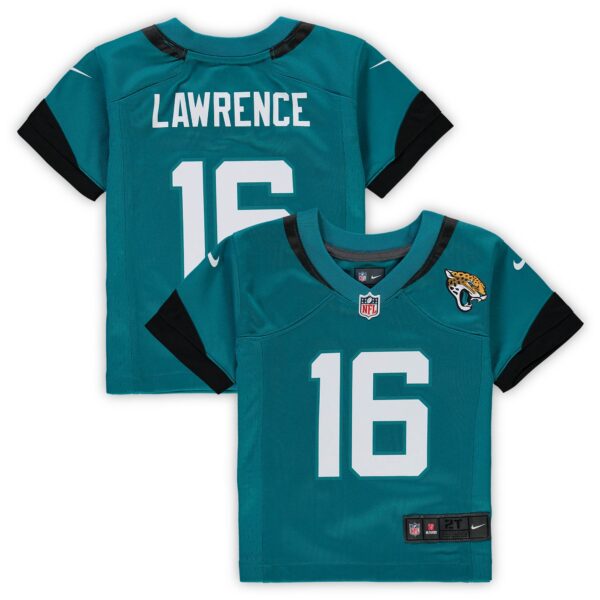 Trevor Lawrence Jacksonville Jaguars Nike Infant Team Player Game Jersey - Teal