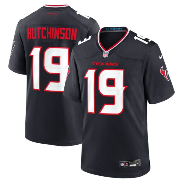 Xavier Hutchinson Houston Texans Nike Team Game Jersey - Navy