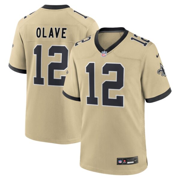 Chris Olave New Orleans Saints Nike Youth Gameday Golds Alternate Game Player Jersey - Gold