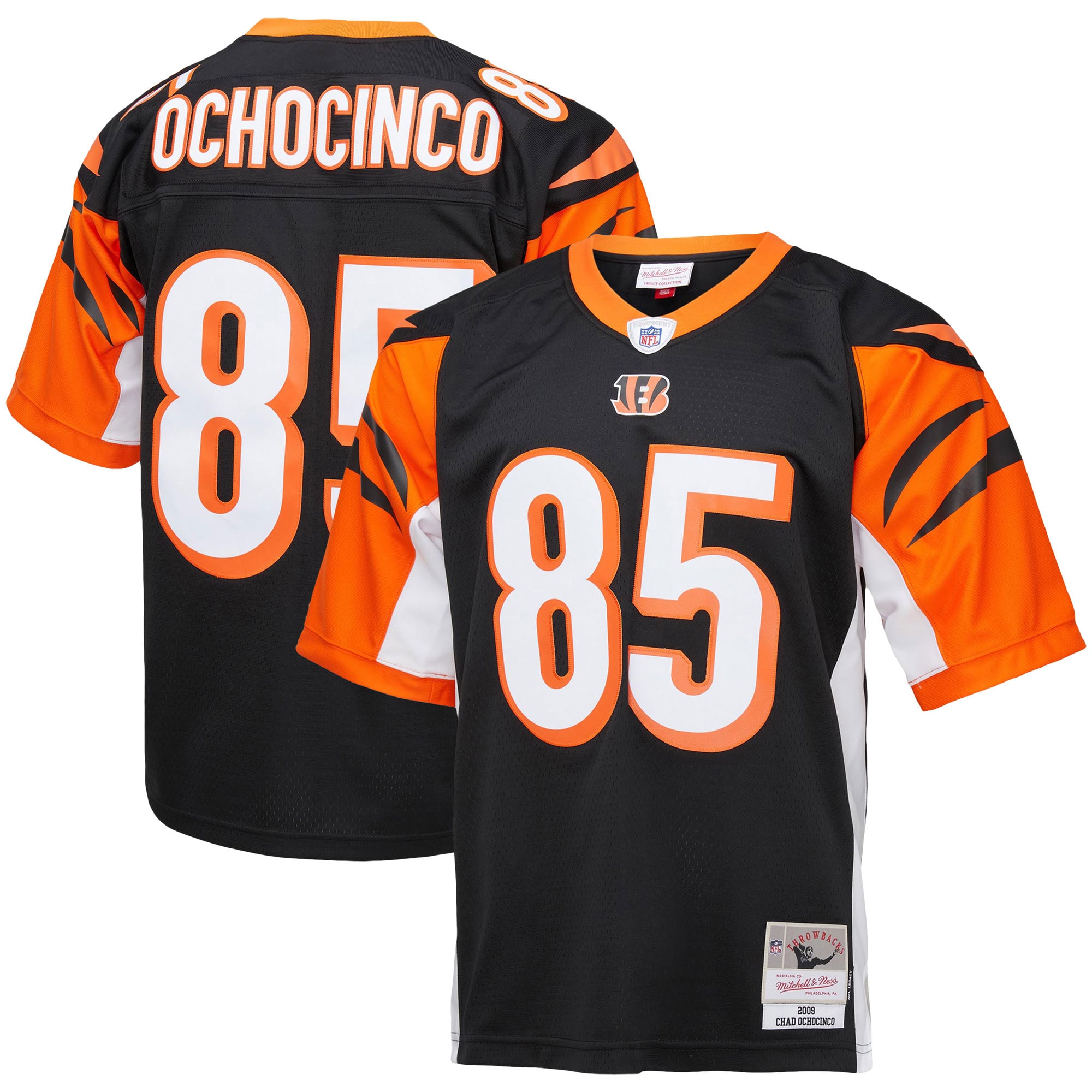 Chad Ochocinco Cincinnati Bengals Mitchell & Ness Big & Tall 2009 Retired Player Replica Jersey - Black