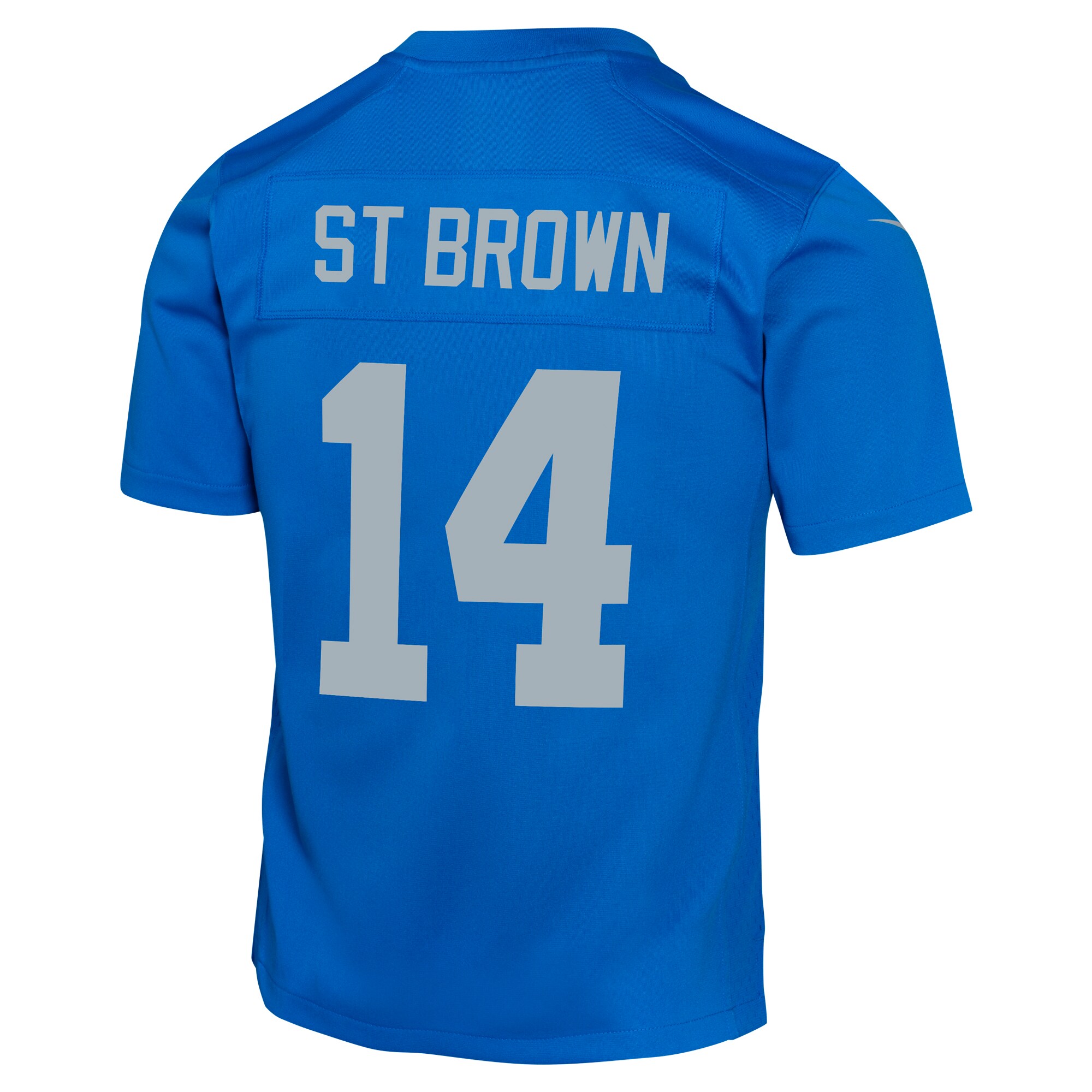 Amon-Ra St. Brown Detroit Lions Nike Youth Game Jersey - Blue - Image 3