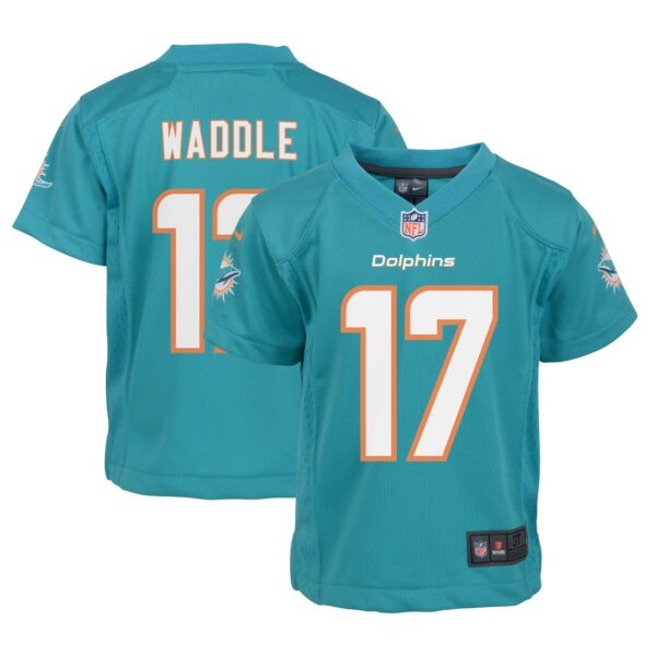 Jaylen Waddle Miami Dolphins Nike Infant Team Player Game Jersey - Aqua