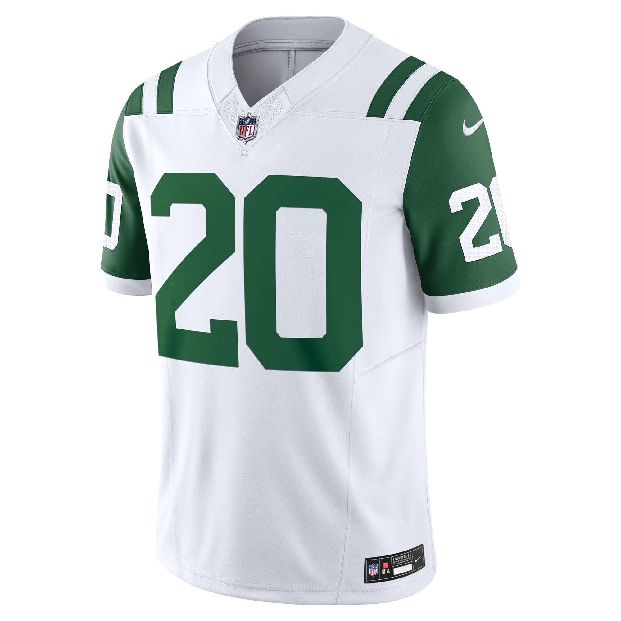 Breece Hall New York Jets Nike Classic Alternate Vapor F.U.S.E. Limited Jersey - White - Image 2