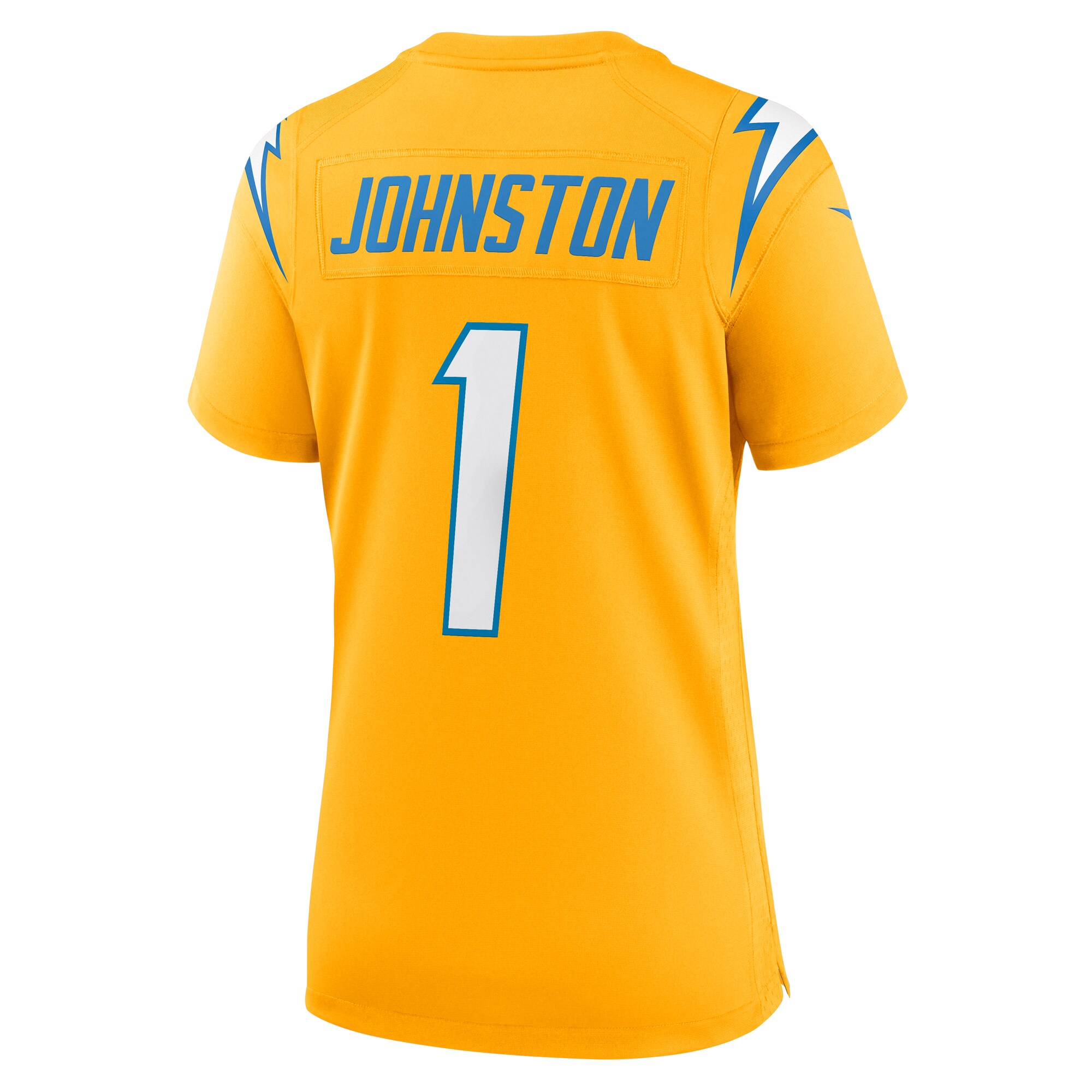 Quentin Johnston Los Angeles Chargers Nike Women's Alternate Charger Power Game Jersey - Gold - Image 3