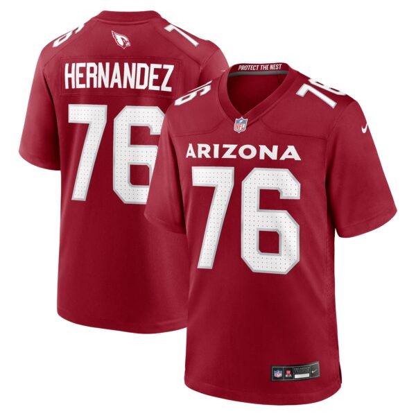 Will Hernandez Arizona Cardinals Nike Team Game Jersey - Cardinal