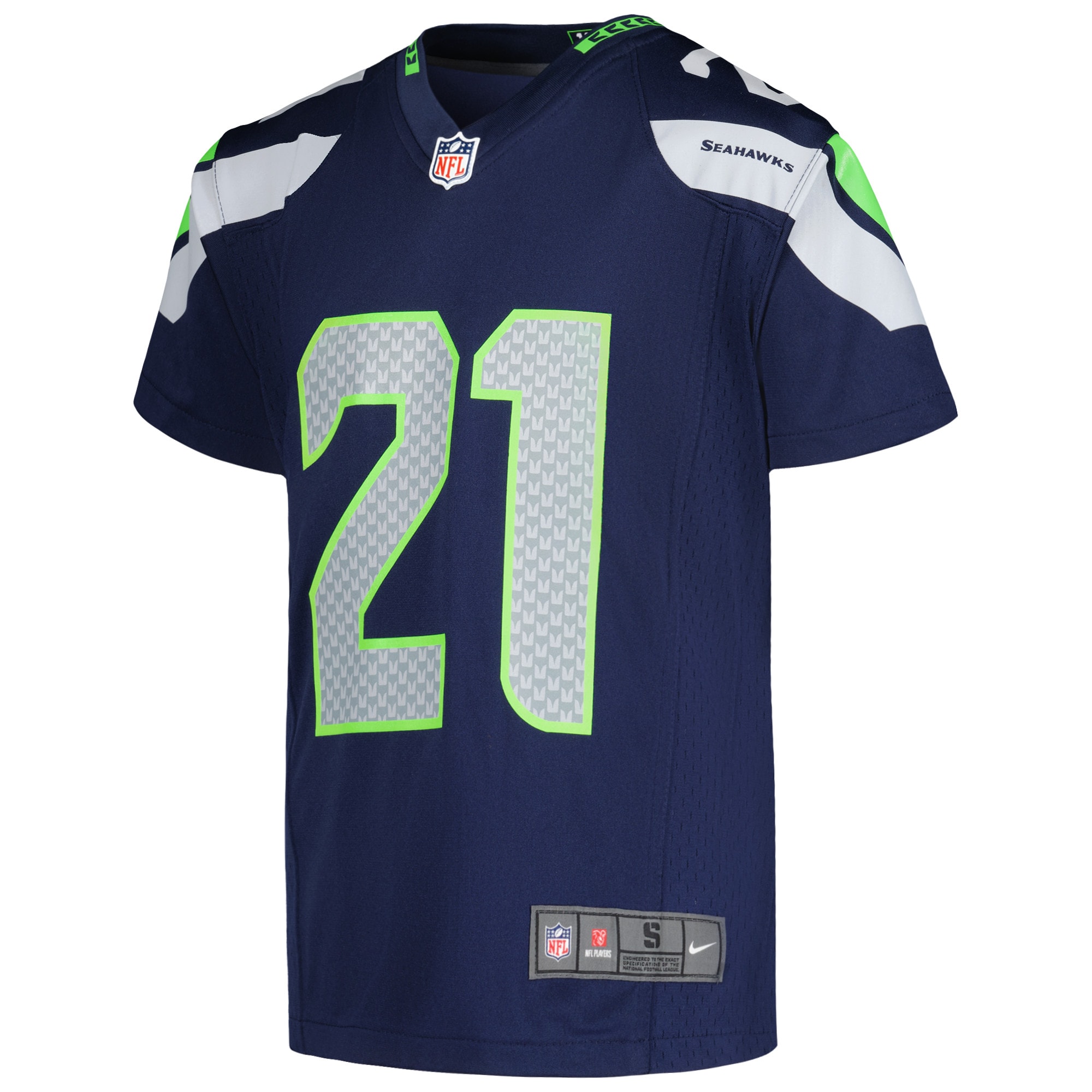 12th Fan Seattle Seahawks Nike Youth Game Jersey - College Navy - Image 2