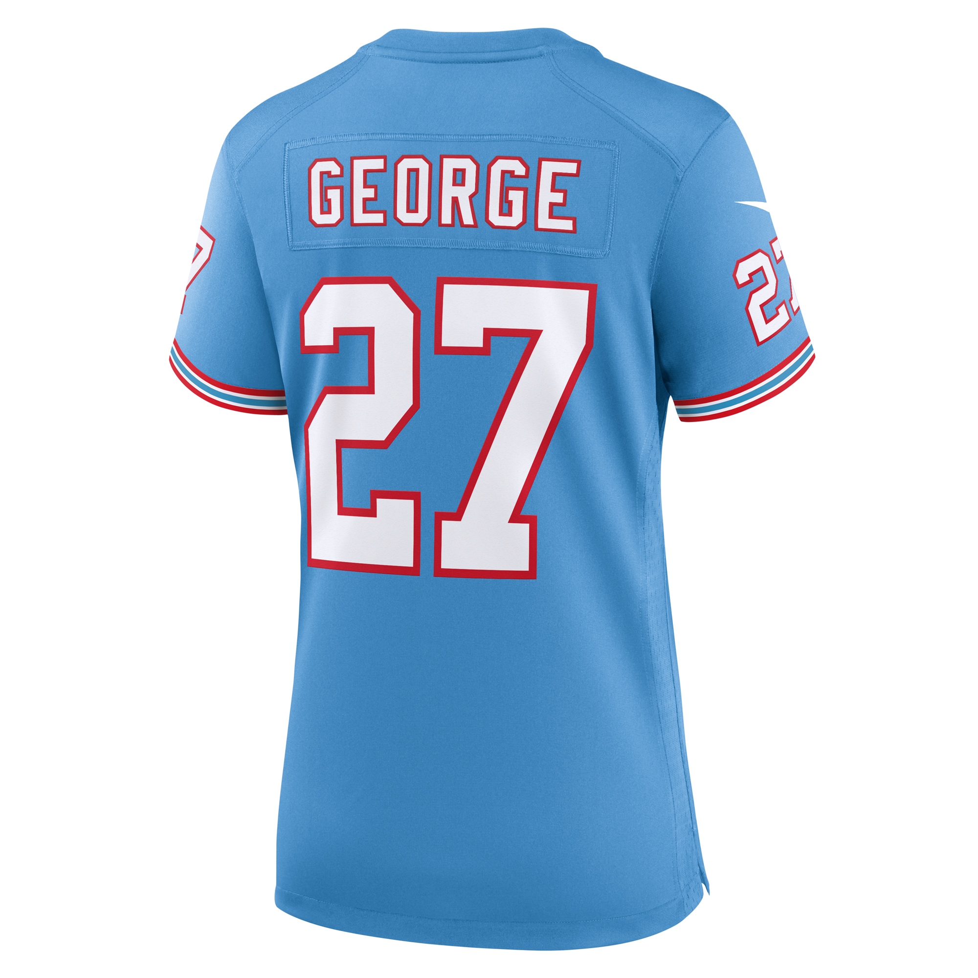 Eddie George Tennessee Titans Nike Women's Oilers Throwback Retired Player Game Jersey - Light Blue - Image 3