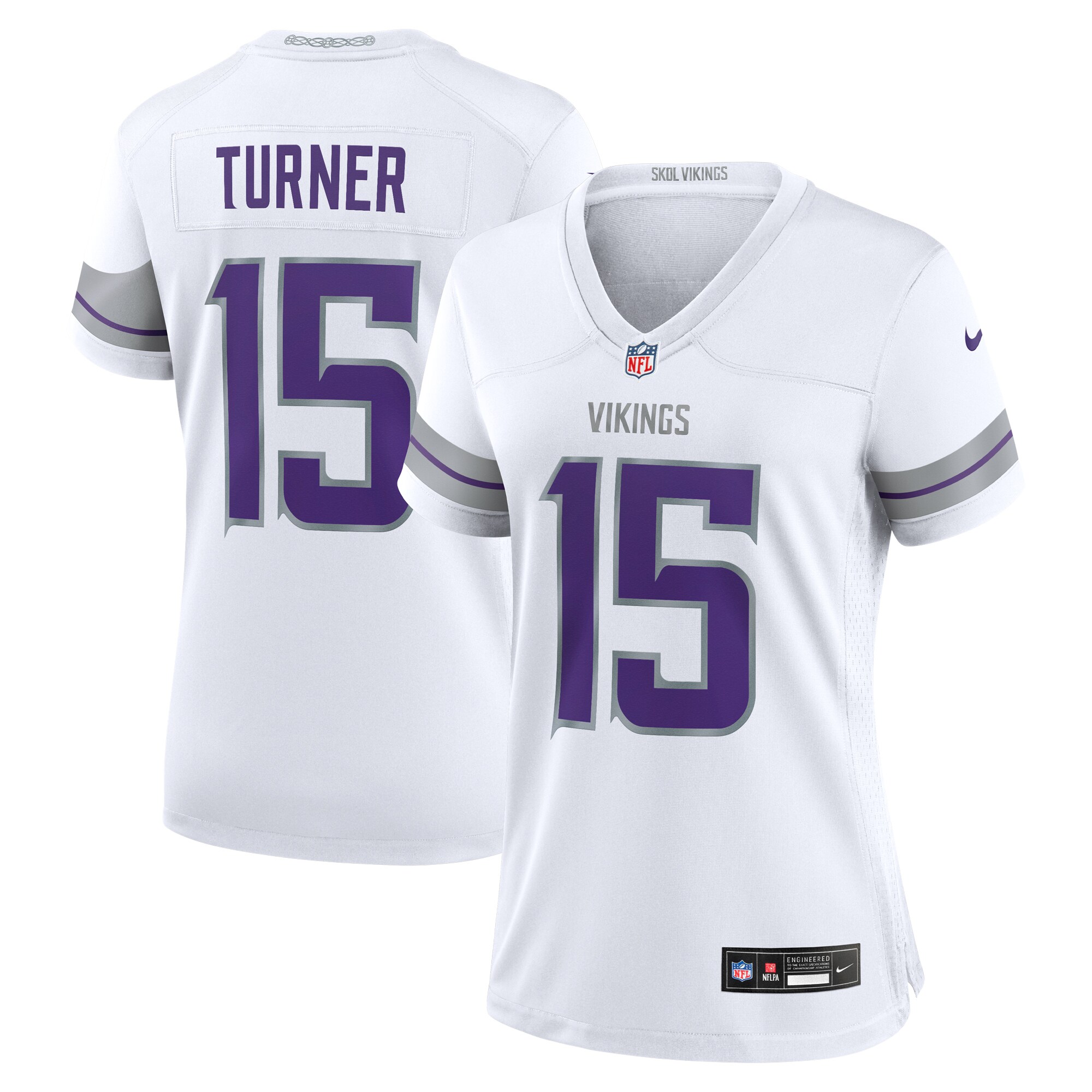 Dallas Turner Minnesota Vikings Nike Women's Alternate Game Jersey - White