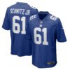 John Michael Schmitz Jr. New York Giants Nike Team Game Jersey - Royal