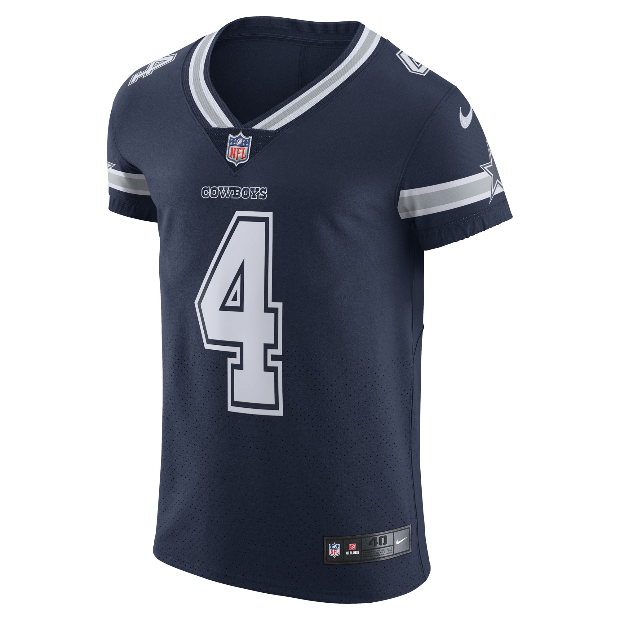 Dak Prescott Dallas Cowboys Nike Vapor Elite Player Team Jersey - Navy - Image 2