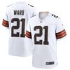 Denzel Ward Cleveland Browns Nike Game Jersey - White