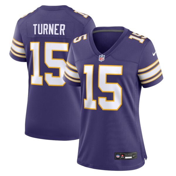 Dallas Turner Minnesota Vikings Nike Women's Alternate Game Jersey - Purple