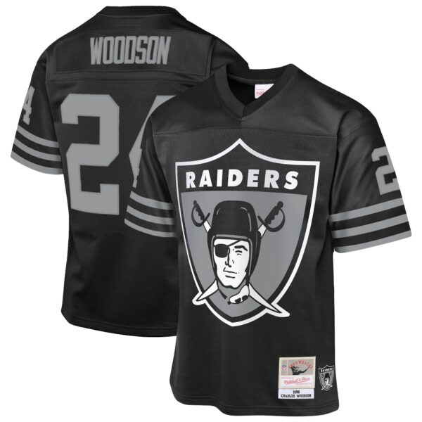 Charles Woodson Las Vegas Raiders Mitchell & Ness Youth 1998 Throwback Fashion Jersey - Black
