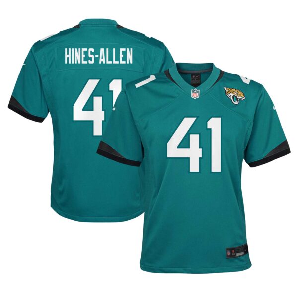 Josh Hines-Allen Jacksonville Jaguars Nike Youth Game Jersey - Teal