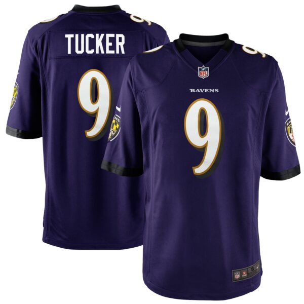 Justin Tucker Baltimore Ravens Nike Youth Game Jersey - Purple