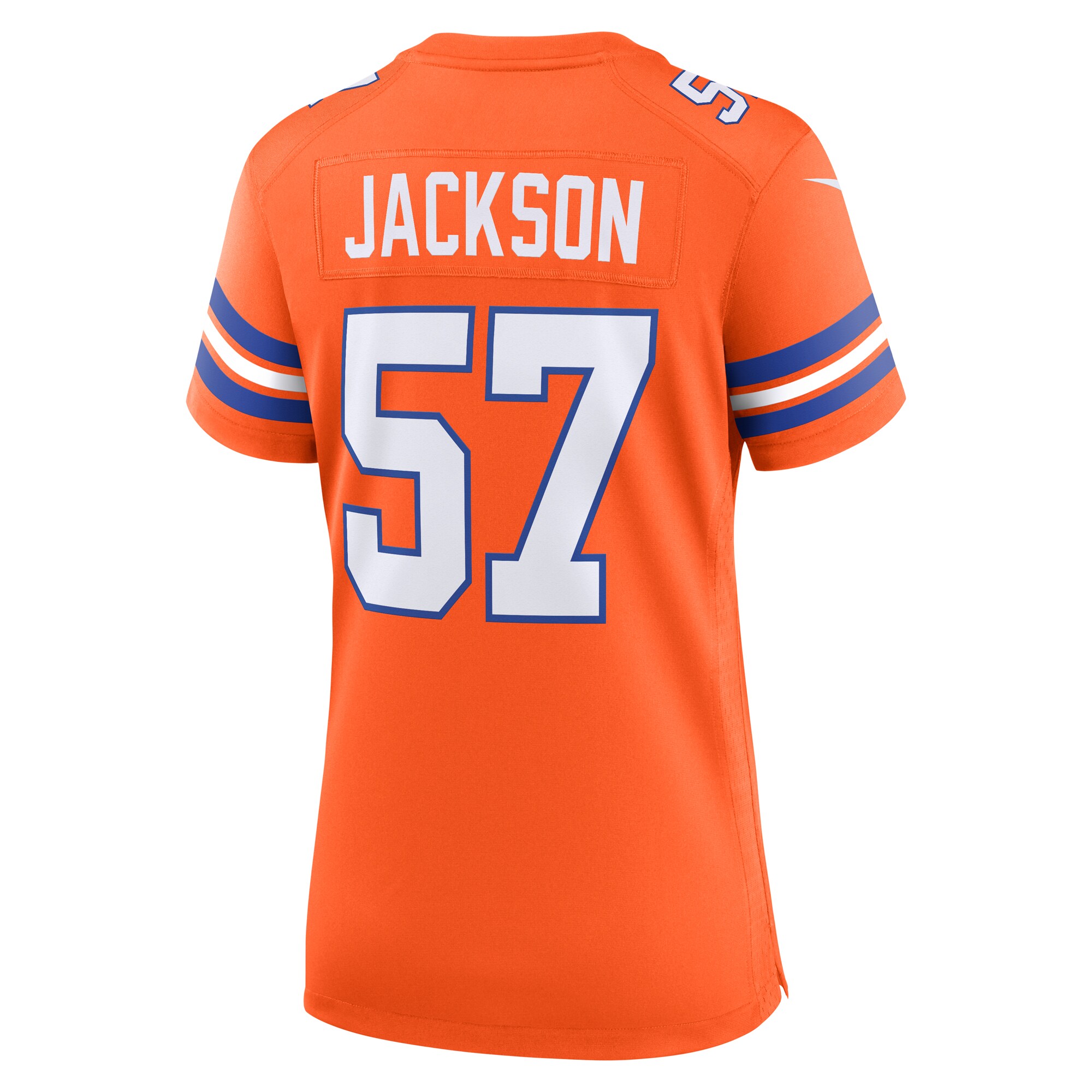 Tom Jackson Denver Broncos Nike Women's Mile High Collection 1977 Throwback Retired Player Game Jersey - Orange - Image 3