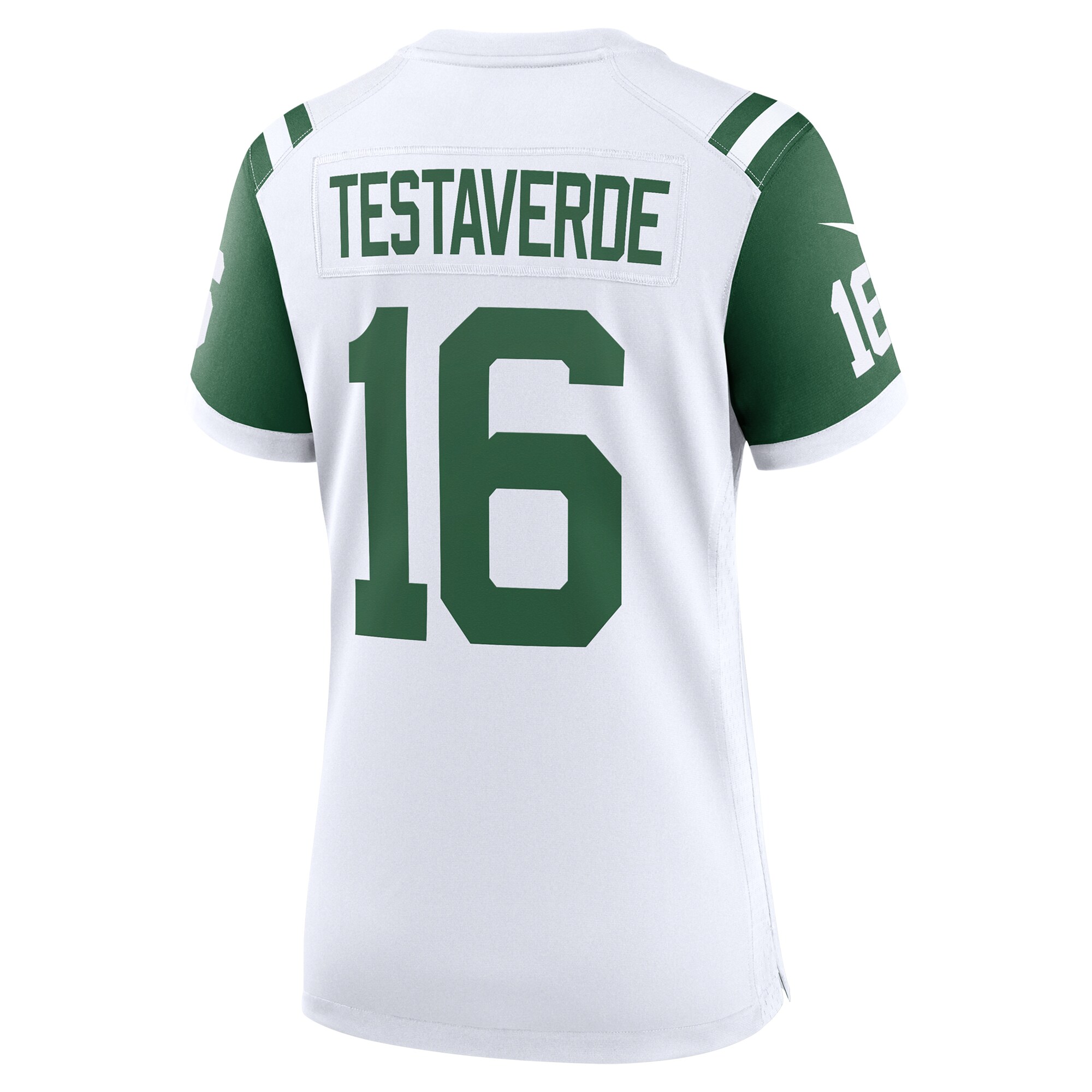 Vinny Testaverde New York Jets Nike Women's Classic Alternate Retired Player Game Jersey - White - Image 3