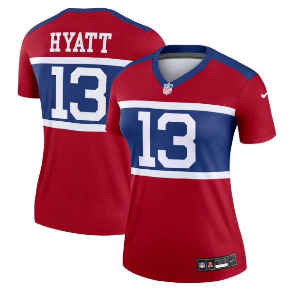 Jalin Hyatt New York Giants Nike Women's Alternate Legend Player Performance Top - Red