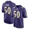 Adisa Isaac Baltimore Ravens Nike Team Game Jersey - Purple