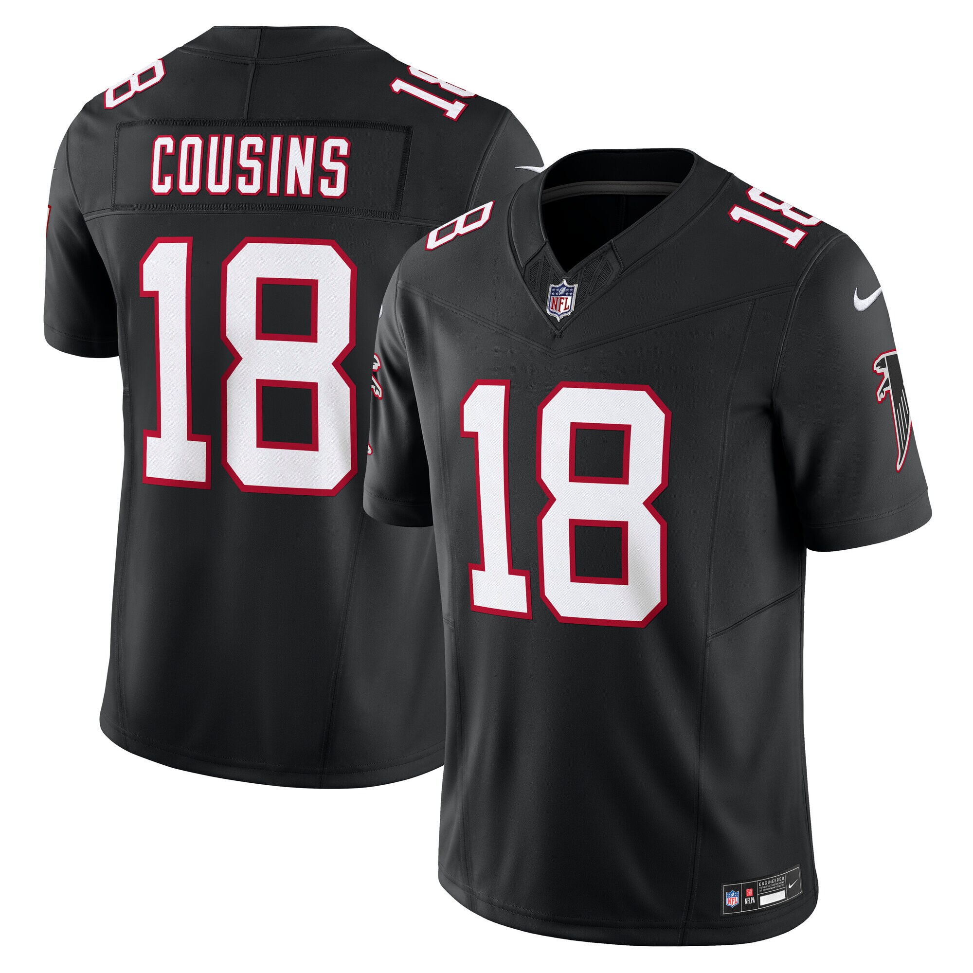Kirk Cousins Atlanta Falcons Nike Vapor F.U.S.E. Limited Jersey - Black