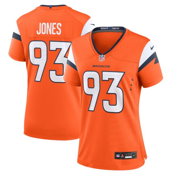 D.J. Jones Denver Broncos Nike Women's Team Game Jersey - Orange