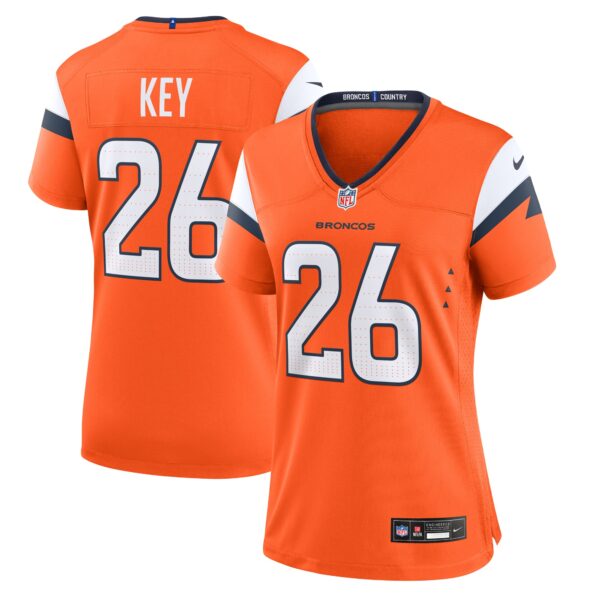Devon Key Denver Broncos Nike Women's Team Game Jersey - Orange