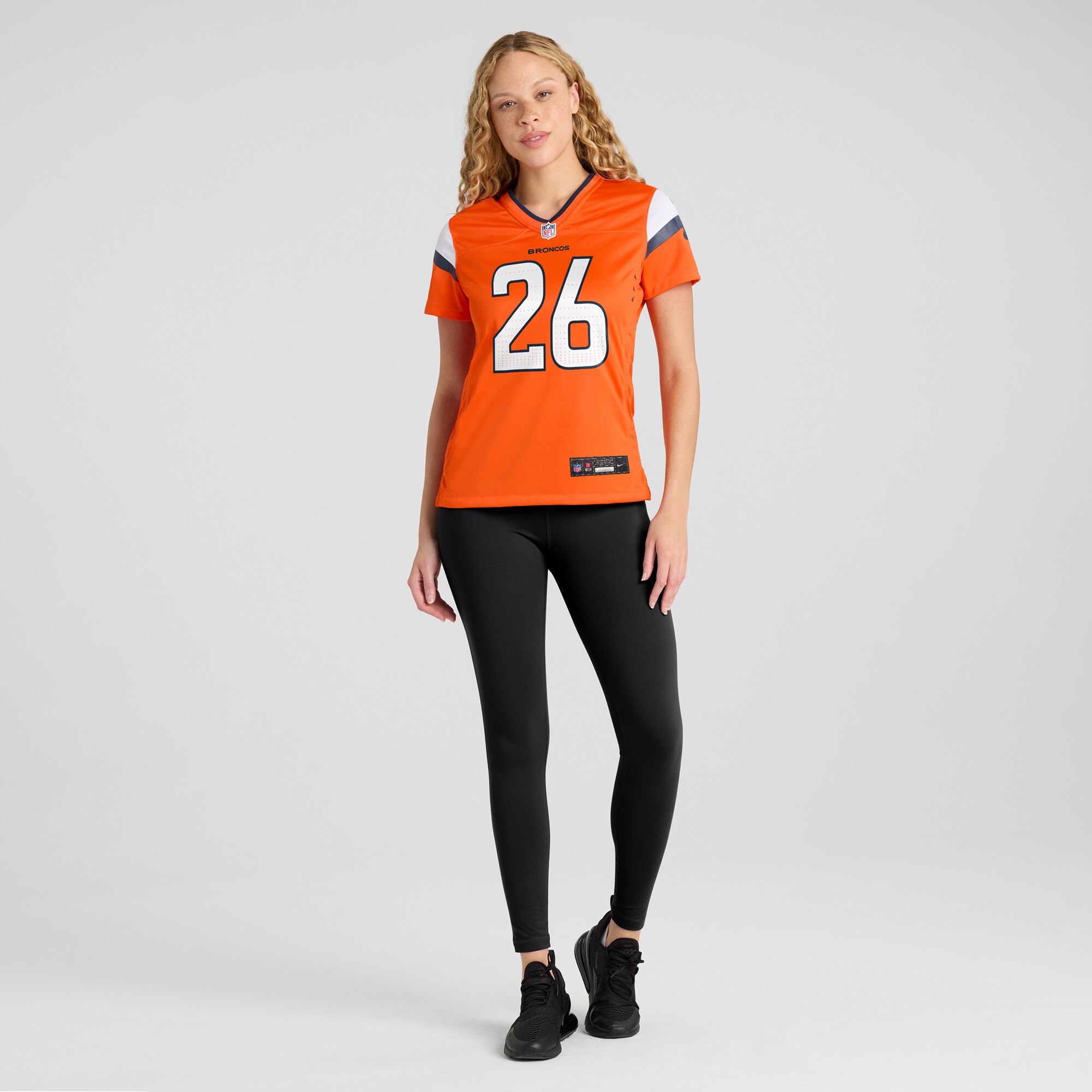Devon Key Denver Broncos Nike Women's Team Game Jersey - Orange - Image 3