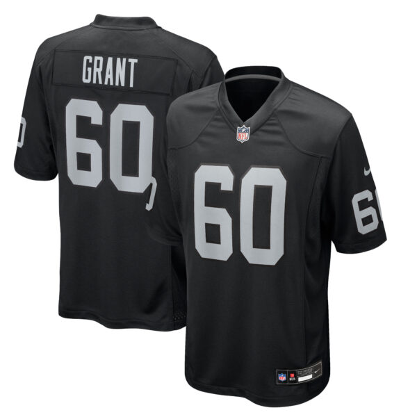 Charles Grant Las Vegas Raiders Nike Team Game Jersey - Black