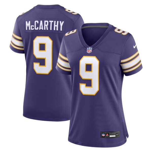 J.J. McCarthy Minnesota Vikings Nike Women's 2nd Alternate Player Game Jersey - Purple