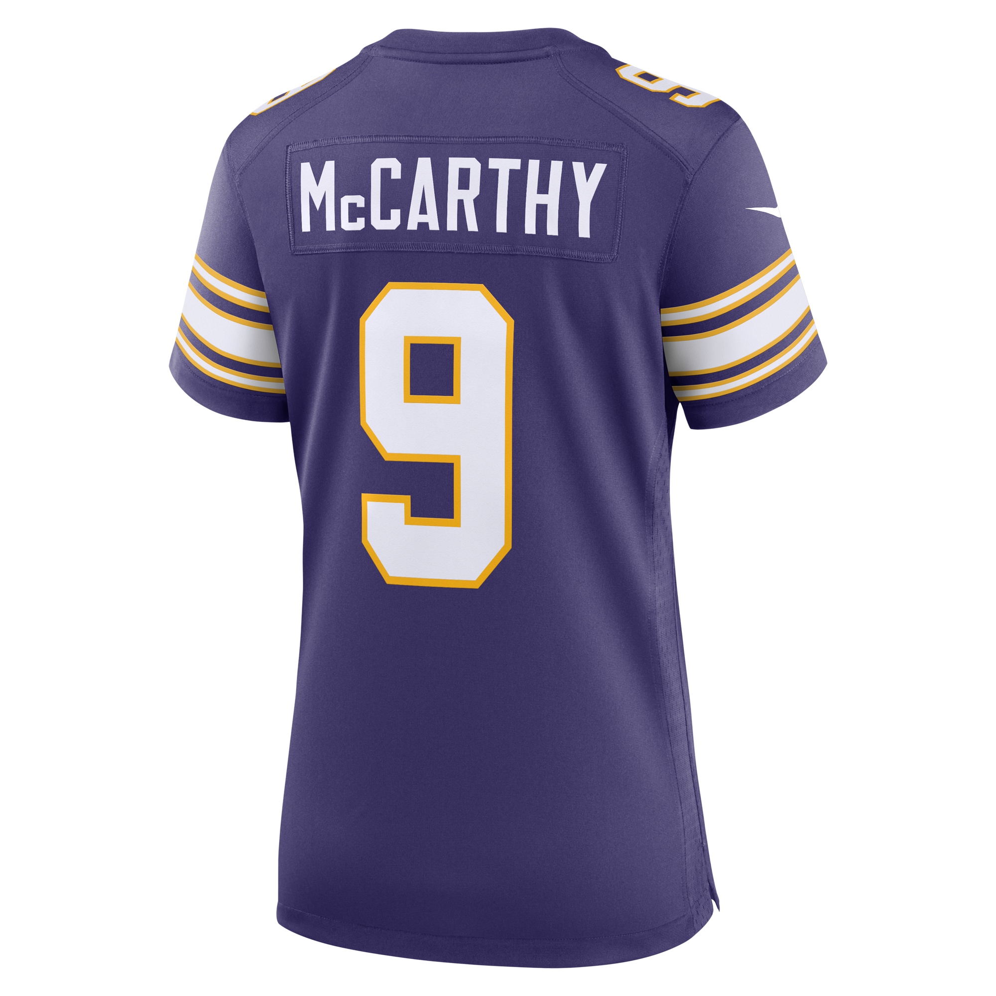 J.J. McCarthy Minnesota Vikings Nike Women's 2nd Alternate Player Game Jersey - Purple - Image 3