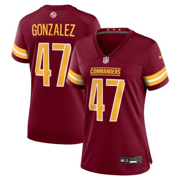 Zane Gonzalez Washington Commanders Nike Women's Team Game Jersey - Burgundy
