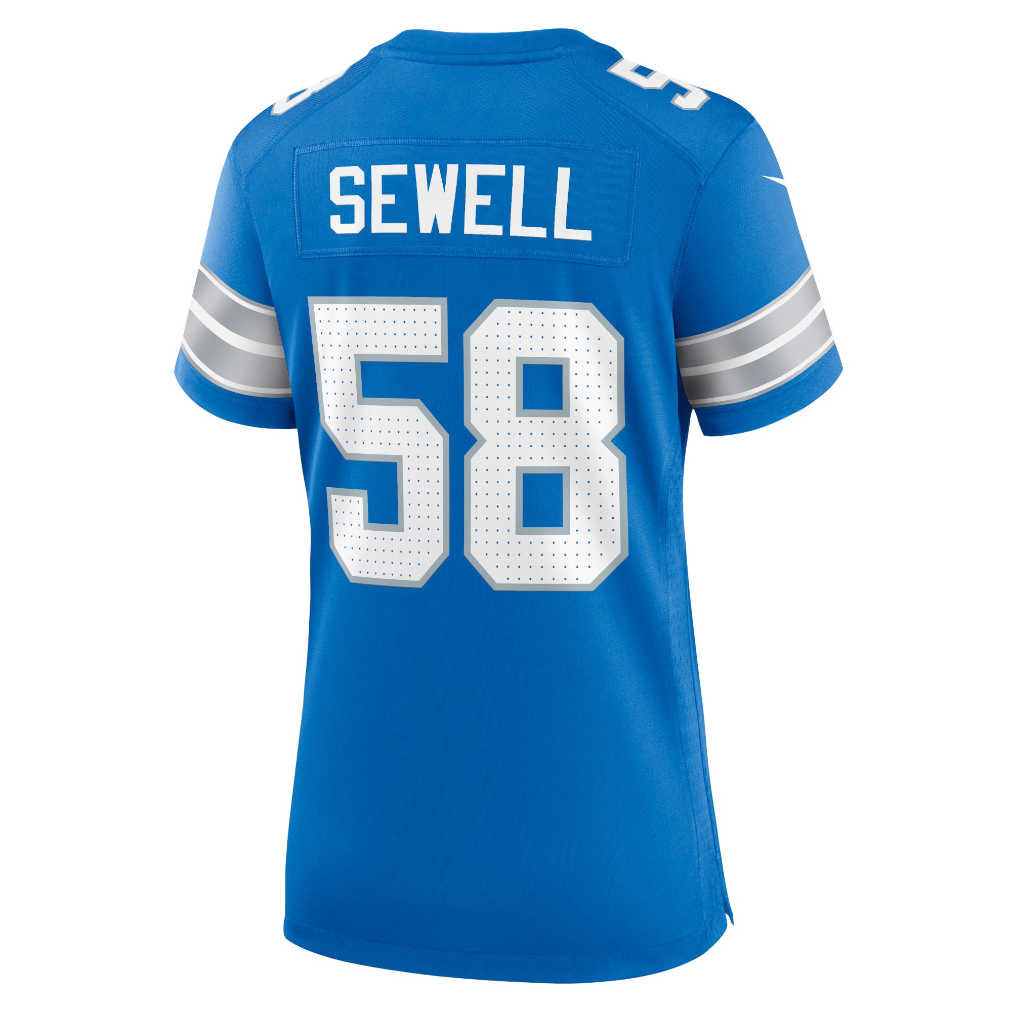Penei Sewell Detroit Lions Nike Women's Game Jersey - Blue - Image 3