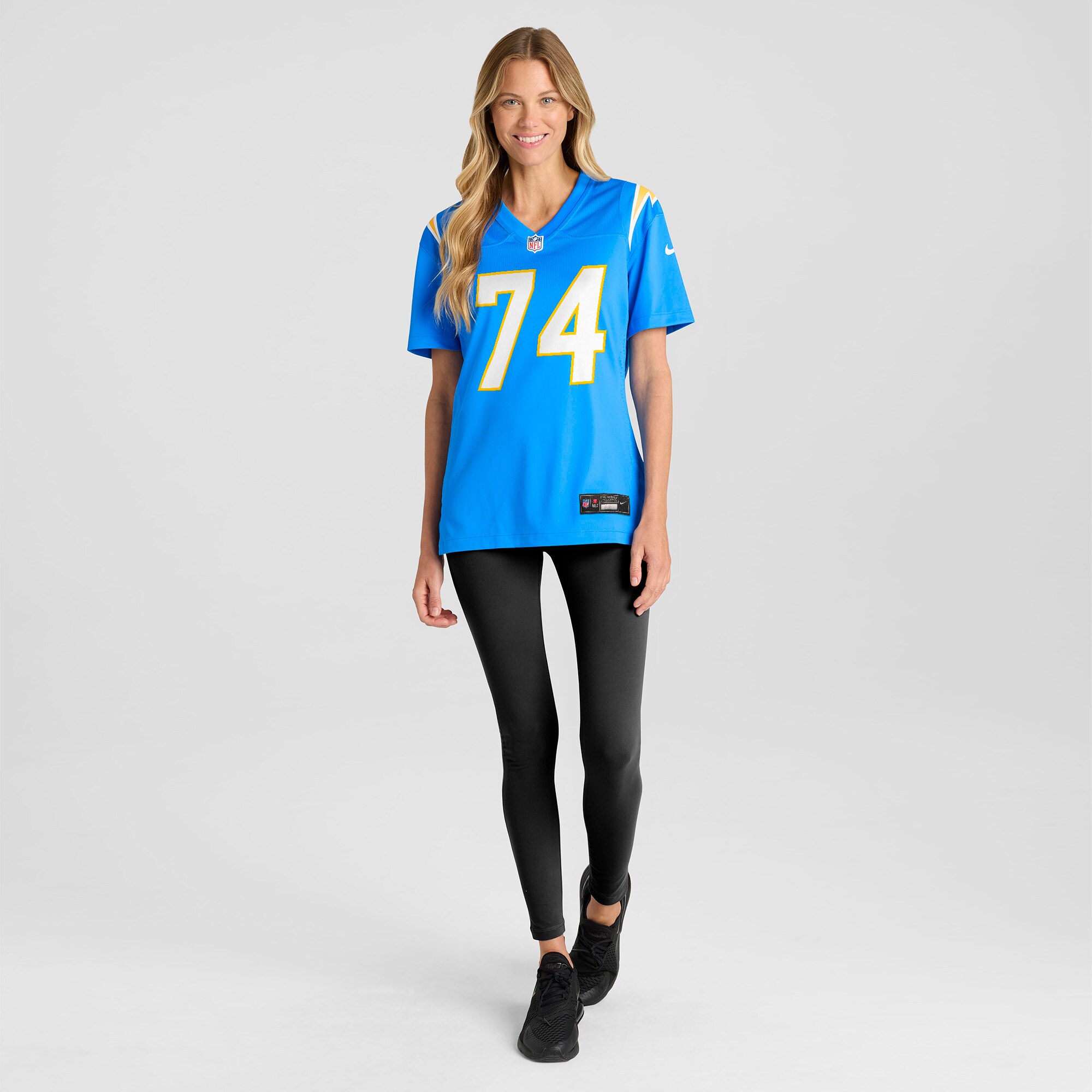 Austin Deculus Los Angeles Chargers Nike Women's Team Game Jersey - Powder Blue - Image 3