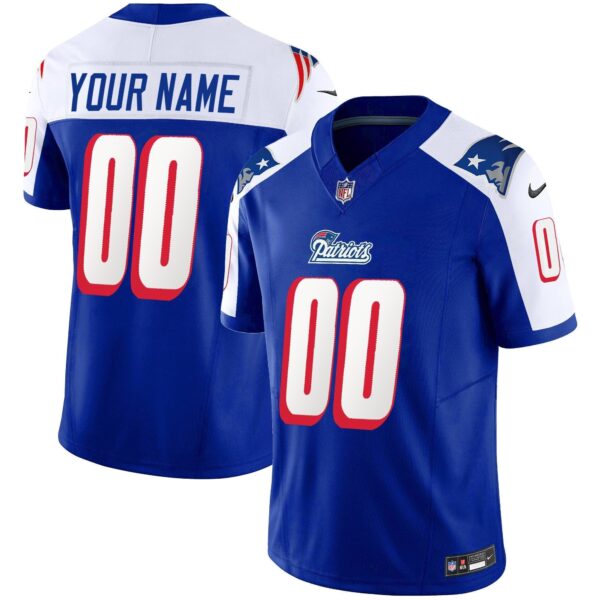 Patriots 1996 Throwback Limited Vapor Custom Jersey - All Stitched - Alternate Jersey