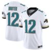 Jacksonville Jaguars Throwback Vapor Limited Jersey - All Stitched - White - Travis Hunter Jersey