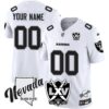 Raiders 2025 Vapor Limited Custom Jersey - 65th Anniversary - All Stitched - White Limited Jersey