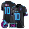 Dolphins Dan the Man Record Breaker Patch Vapor Limited Jersey - All Stitched - Black - Tyreek Hill Jersey