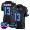 Dolphins Miami Vice Vapor Limited Jersey V4 - All Stitched - Black - Dan Marino Jersey