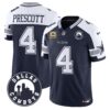 Dallas Cowboys City Patch Vapor Limited Jersey - All Stitched - Alternate - Dak Prescott Jersey