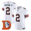Denver Broncos Throwback Vapor Limited Jersey V2 - All Stitched - White - Patrick Surtain II Jersey