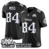 Men's Minnesota Vikings 'Gothic Norseblood Edition' Vapor Limited Jersey - All Stitched Black Randy Moss Jersey
