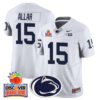 Penn State Nittany Lions 2024 Orange Bowl Jersey N1 - All Stitched - White - Drew Allar Jersey