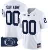 Penn State Nittany Lions 2024 Home Patch Vapor Limited Custom Jersey - All Stitched - White Jersey