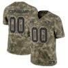 49ers 2024 Salute to Service Vapor Limited Custom Jersey - All stitched - Olive Camo Jersey