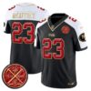 49ers Est.1946 Patch Vapor Limited Jersey V2 - All Stitched - Black Alternate - Christian McCaffrey Jersey