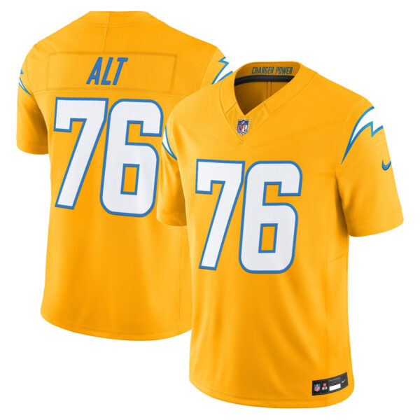 Men's Los Angeles Chargers 2025 Alternate Charger Power Vapor Limited Jersey - All Stitched Gold Joe Alt Jersey