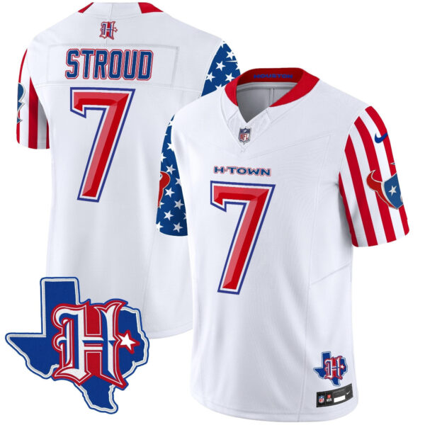 Houston Texans American Style Vapor Limited Jersey - All Stitched - White - C.J. Stroud Jersey