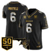 Men's Tampa Bay Buccaneers 50th Season Limited Jersey - All Stitched Baker Mayfield - 6 Black Limited Jersey