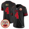 Chiefs 2024 Lamar Hunt Patch Vapor Limited Jersey - All Stitched - Gold Trim - Rashee Rice Jersey